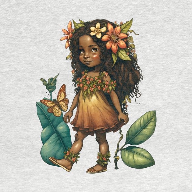 Tropical Flower Fairy Girl Cute Hawaii Cicely Mary Barker by peachycrossing